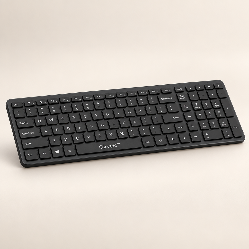 Qirvelo™ Ultra-Slim Silent Wireless Keyboard image 01
