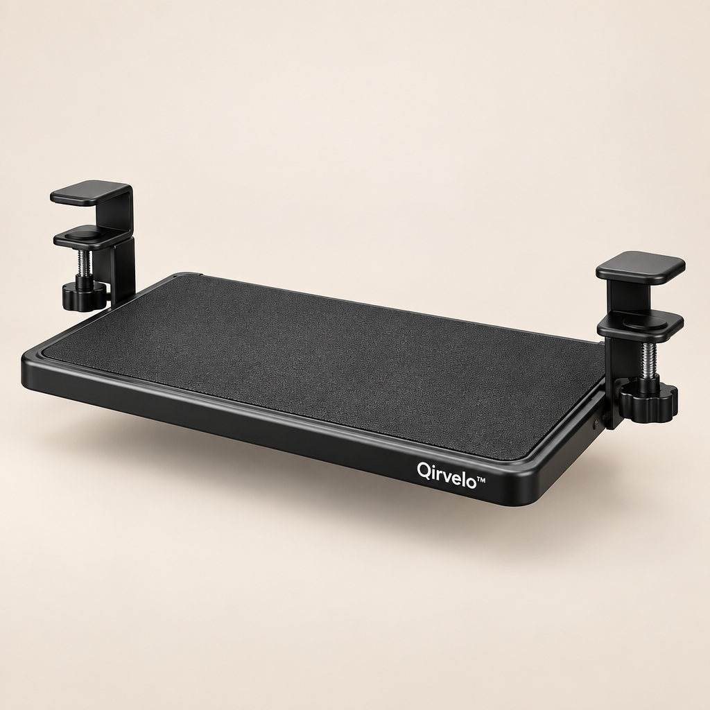 Qirvelo™ Adjustable Desktop Keyboard Tray image 01